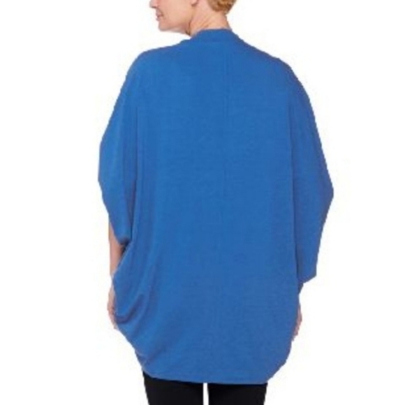 Layers by Lizden Knit Jersey Navy Cocoon Cardigan - Picture 11 of 12